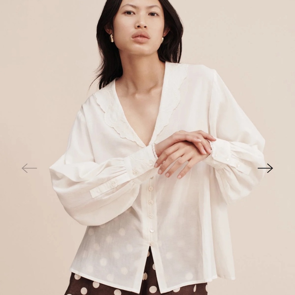 Posse the Label | Mylah Shirt Cream | Used Once
